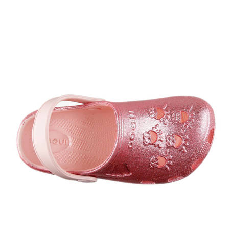 Kindersandalen COQUI LITTLE FROG Candy pink glitter
