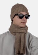 Komplet męski czapka i szalik SCJ SET-23001-005