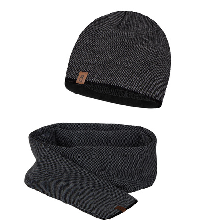 Komplet męski czapka i szalik S-SET-23003-003