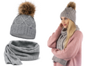 Komplet damski czapka i szalik SCJ 20547/2106115