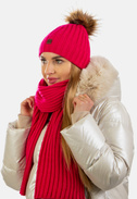 Komplet zimowy damski czapka i szalik SCJ SET-23527-050