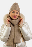 Komplet zimowy damski czapka i szalik SCJ SET-23517-005