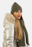 Komplet zimowy damski czapka i szalik SCJ SET-23517-071