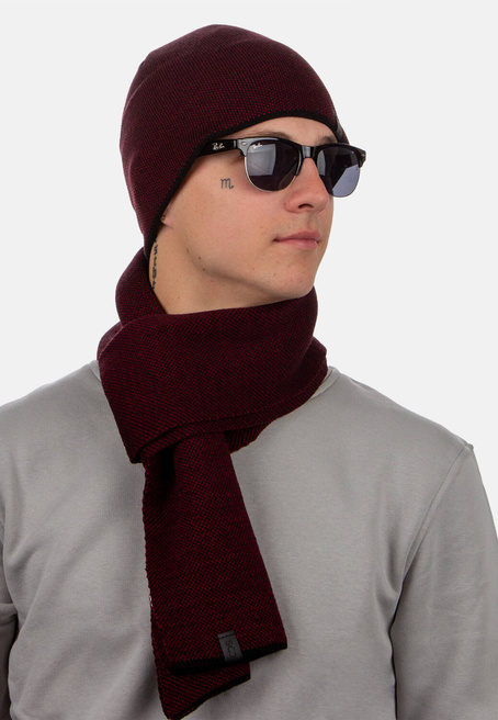 Komplet męski czapka i szalik S-SET-23003-021