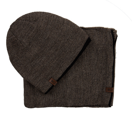 Komplet męski czapka i szalik S-SET-23003-004