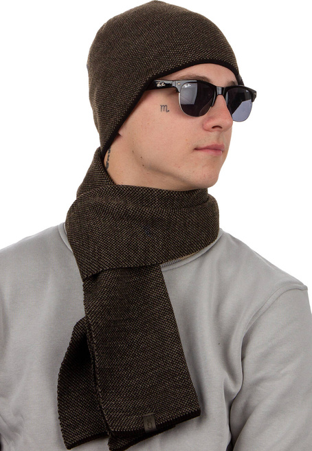 Komplet męski czapka i szalik S-SET-23003-004