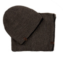 Komplet męski czapka i szalik S-SET-23003-004