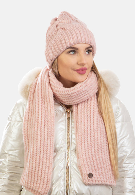 Komplet zimowy damski czapka i szalik SCJ SET-23501-009