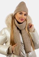 Komplet zimowy damski czapka i szalik SCJ SET-23517-005