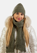 Komplet zimowy damski czapka i szalik SCJ SET-23517-071
