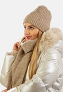 Komplet zimowy damski czapka i szalik SCJ SET-23517-005